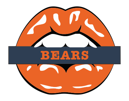 Chicago Bears Lips Logo vinyl decal